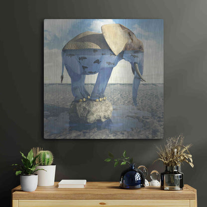 Luxe Metal Art 'Drinking Problem' by Cynthia Decker, Metal Wall Art,24x24