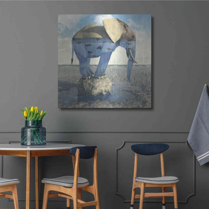 Luxe Metal Art 'Drinking Problem' by Cynthia Decker, Metal Wall Art,36x36