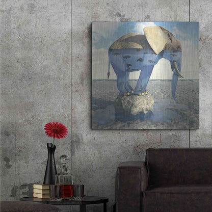 Luxe Metal Art 'Drinking Problem' by Cynthia Decker, Metal Wall Art,36x36