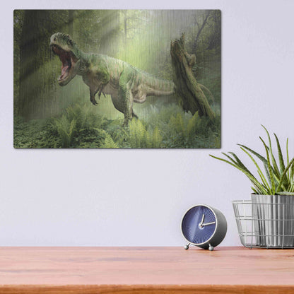 Luxe Metal Art 'Giganotosaurus', Metal Wall Art,16x12