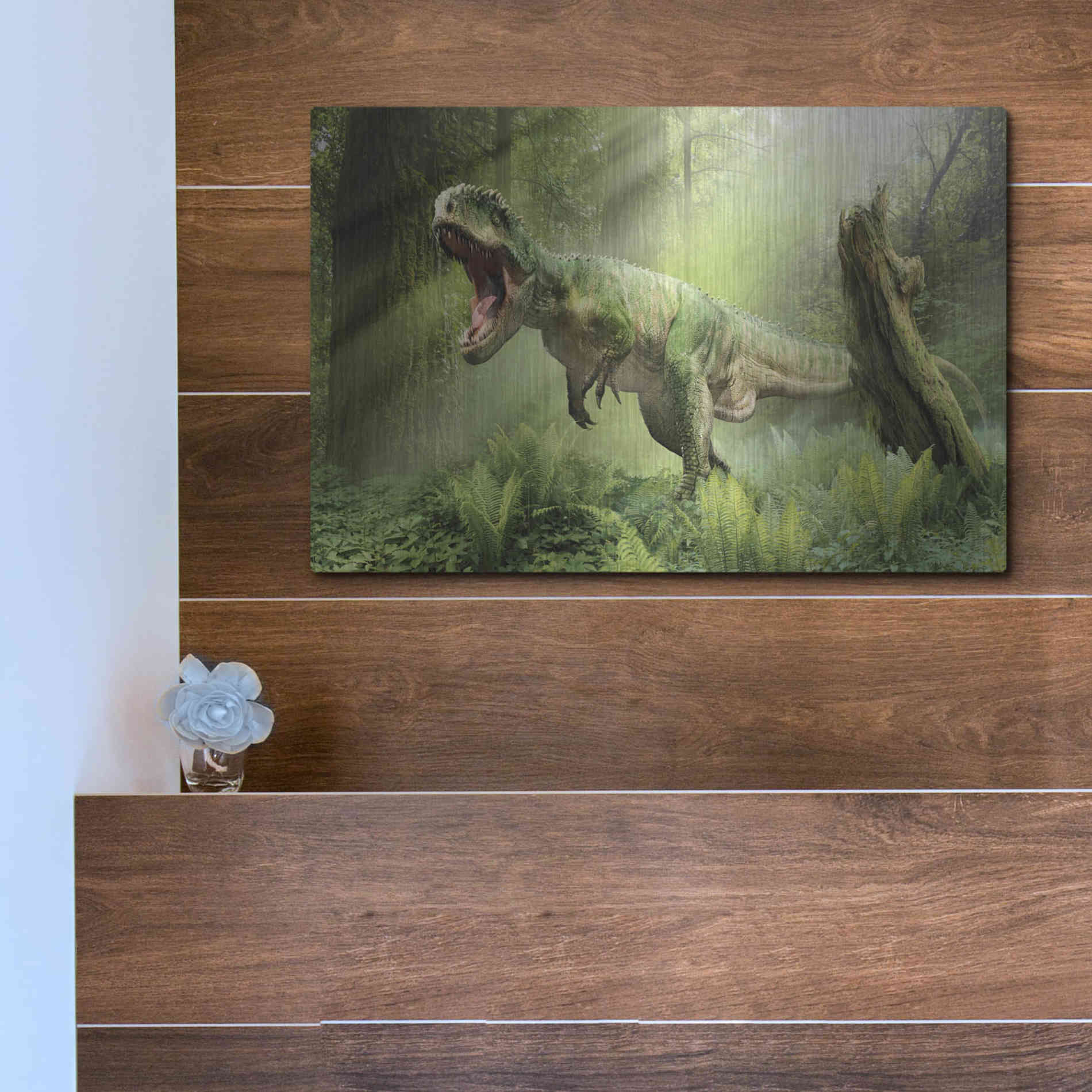 Luxe Metal Art 'Giganotosaurus', Metal Wall Art,16x12