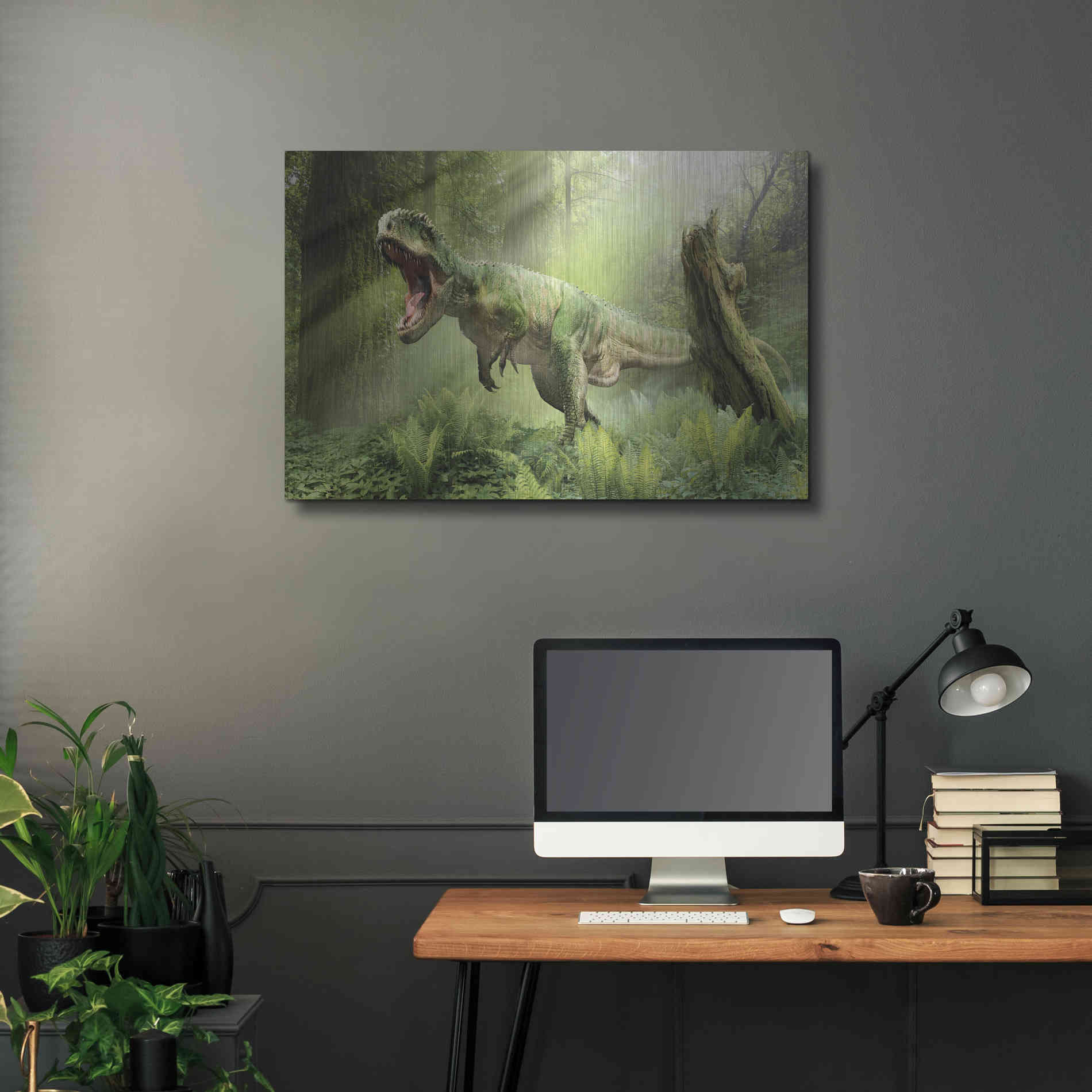 Luxe Metal Art 'Giganotosaurus', Metal Wall Art,36x24