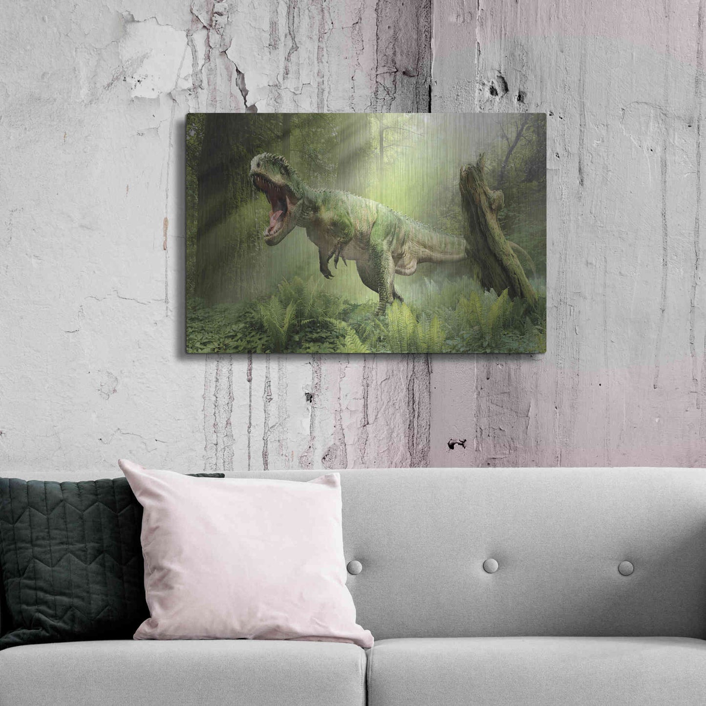 Luxe Metal Art 'Giganotosaurus', Metal Wall Art,36x24