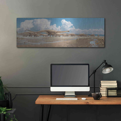 Luxe Metal Art 'Migration', Metal Wall Art,48x16