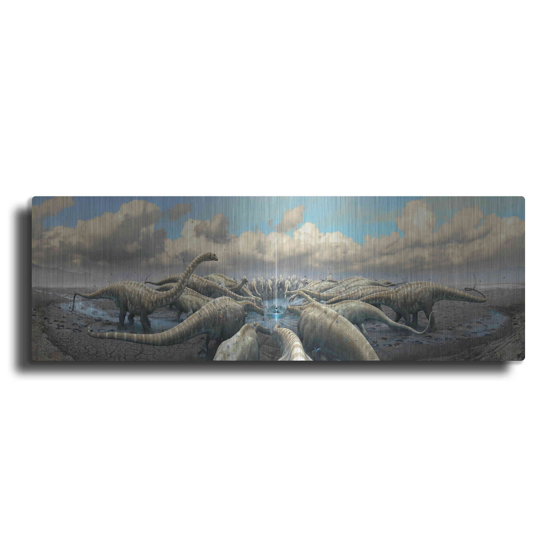 Luxe Metal Art 'Moment Before Extinction', Metal Wall Art,3:1 L