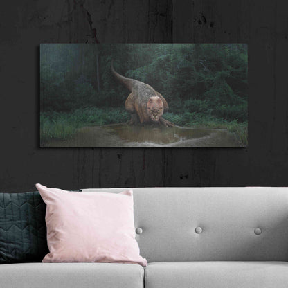 Luxe Metal Art 'Watering Hole', Metal Wall Art,48x24