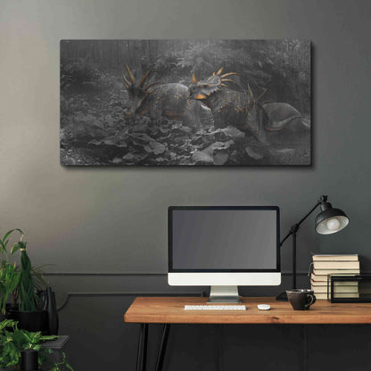 Luxe Metal Art 'Styracosaurus', Metal Wall Art,48x24