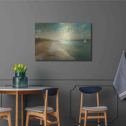 Luxe Metal Art 'Coastal Glow' by Danhui Nai, Metal Wall Art,36x24