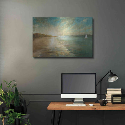 Luxe Metal Art 'Coastal Glow' by Danhui Nai, Metal Wall Art,36x24