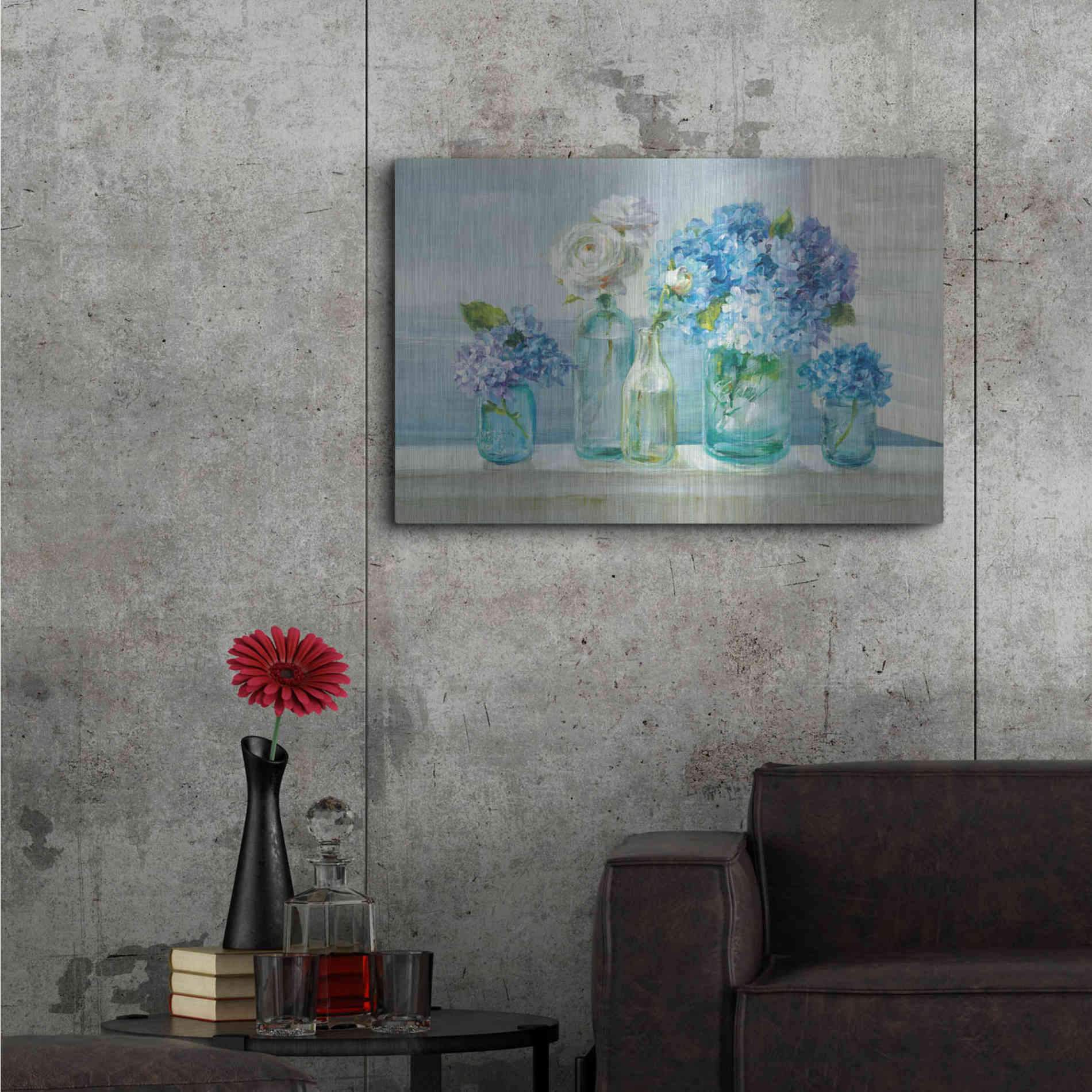 Luxe Metal Art 'A Beautiful Day at the Beach' by Danhui Nai, Metal Wall Art,36x24