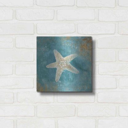 Luxe Metal Art 'Treasures From The Sea IV' by Danhui Nai, Metal Wall Art,12x12