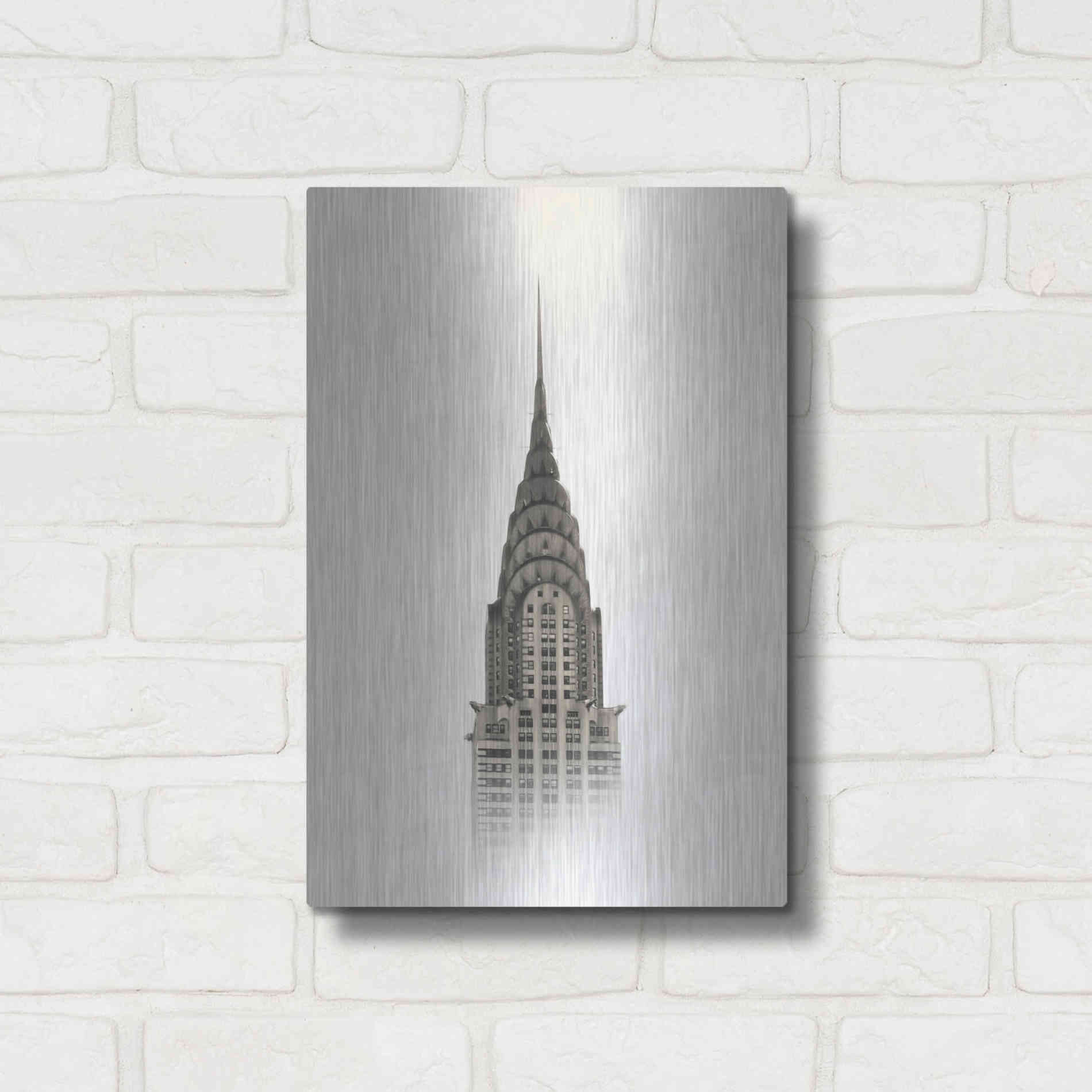 Luxe Metal Art 'Chrysler Building' by Nicklas Gustafsson, Metal Wall Art,12x16