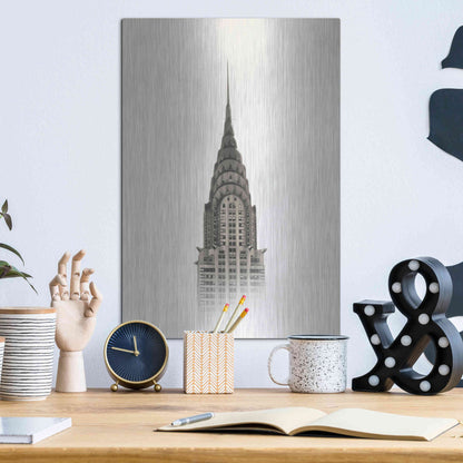 Luxe Metal Art 'Chrysler Building' by Nicklas Gustafsson, Metal Wall Art,12x16
