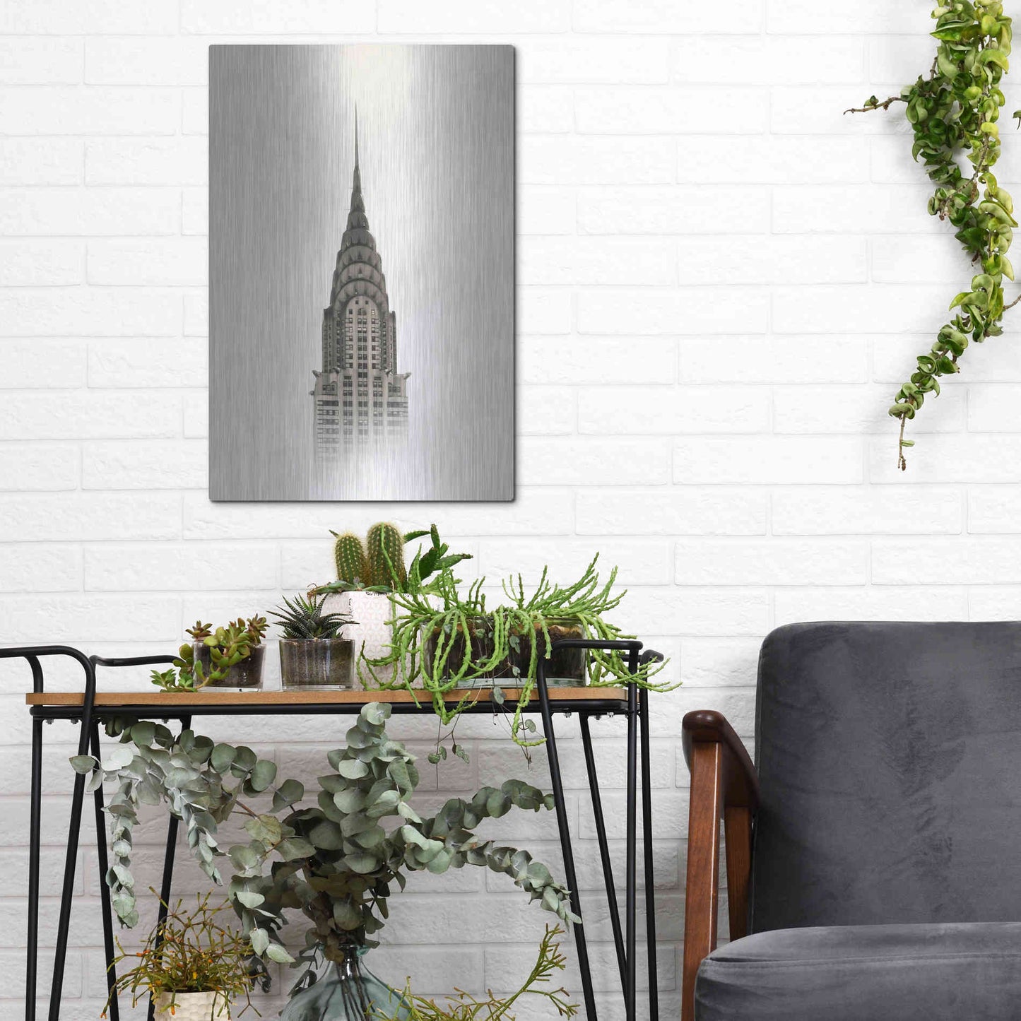 Luxe Metal Art 'Chrysler Building' by Nicklas Gustafsson, Metal Wall Art,12x16