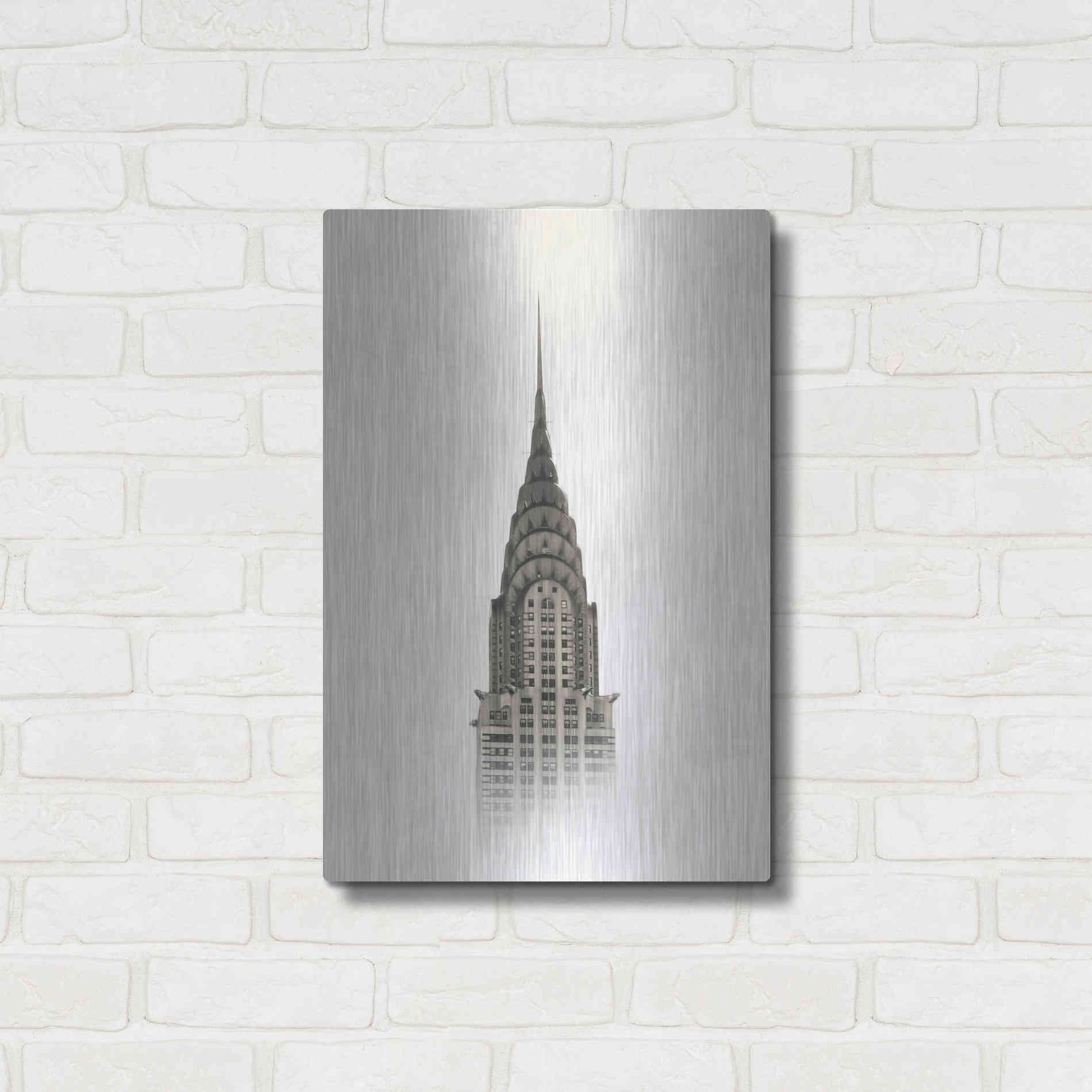 Luxe Metal Art 'Chrysler Building' by Nicklas Gustafsson, Metal Wall Art,16x24