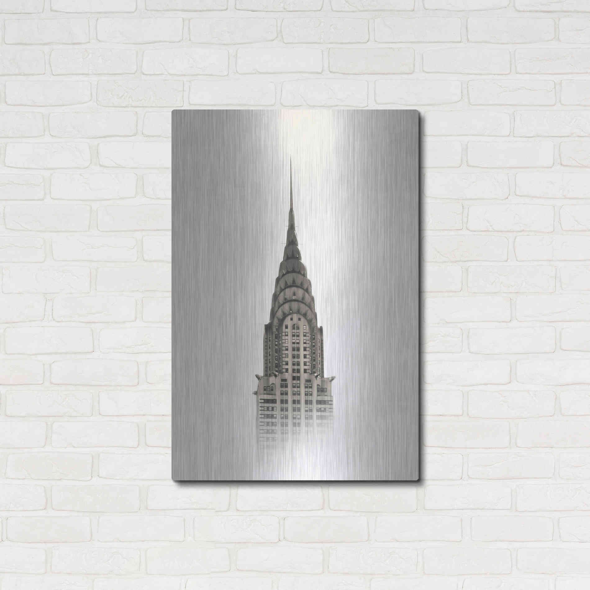 Luxe Metal Art 'Chrysler Building' by Nicklas Gustafsson, Metal Wall Art,24x36