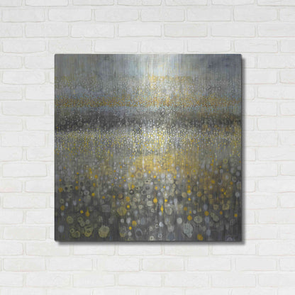 Luxe Metal Art 'Rain Abstract II' by Danhui Nai, Metal Wall Art,36x36