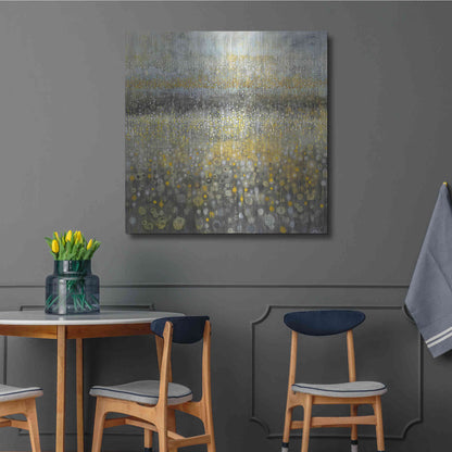 Luxe Metal Art 'Rain Abstract II' by Danhui Nai, Metal Wall Art,36x36