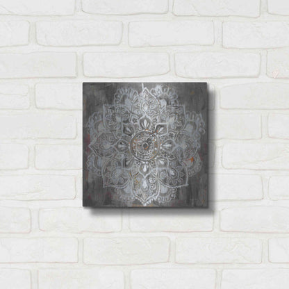 Luxe Metal Art 'Mandala In Neutral II' by Danhui Nai, Metal Wall Art,12x12