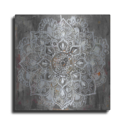 Luxe Metal Art 'Mandala In Neutral II' by Danhui Nai, Metal Wall Art