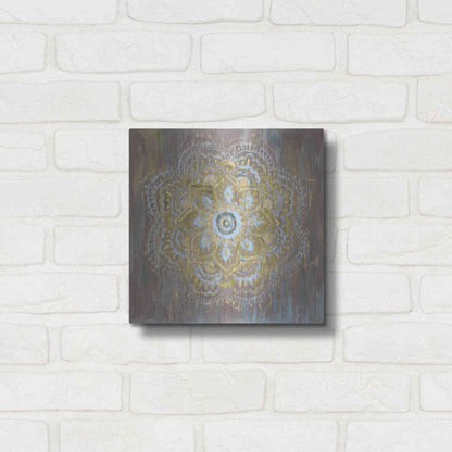 Luxe Metal Art 'Bombay Bohemian Neutral' by Danhui Nai, Metal Wall Art,12x12