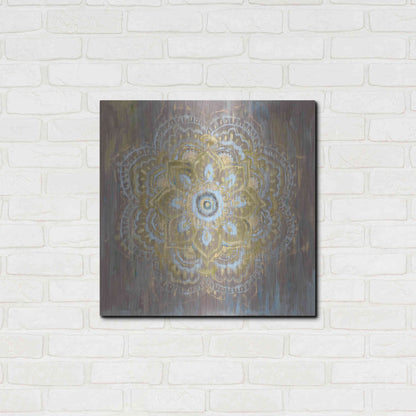 Luxe Metal Art 'Bombay Bohemian Neutral' by Danhui Nai, Metal Wall Art,24x24