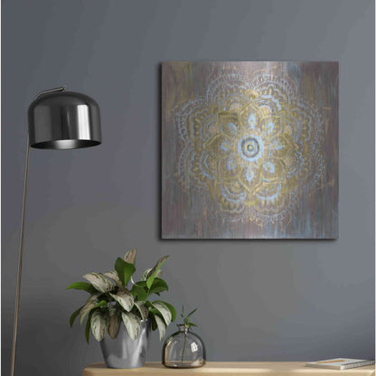 Luxe Metal Art 'Bombay Bohemian Neutral' by Danhui Nai, Metal Wall Art,24x24