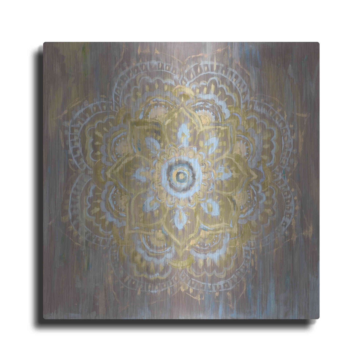 Luxe Metal Art 'Bombay Bohemian Neutral' by Danhui Nai, Metal Wall Art