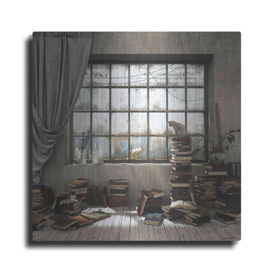 Luxe Metal Art 'Introvert' by Cynthia Decker, Metal Wall Art