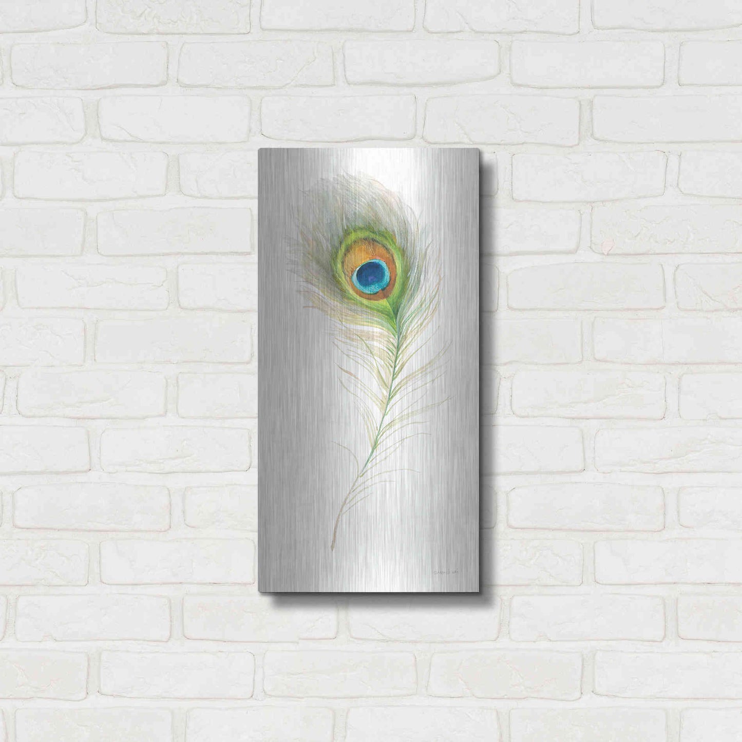 Luxe Metal Art 'Jaipur X' by Danhui Nai, Metal Wall Art,12x24