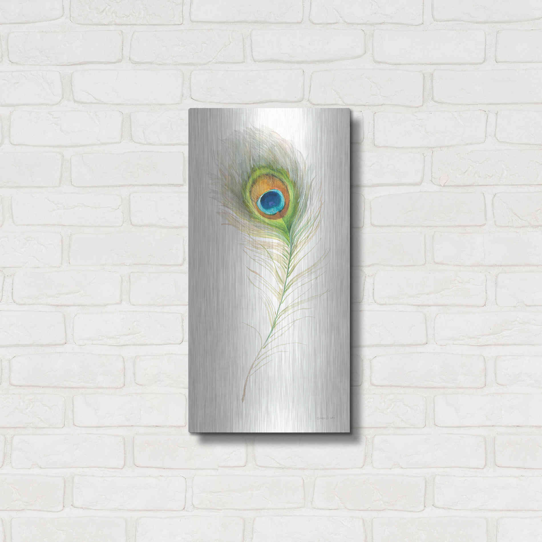 Luxe Metal Art 'Jaipur X' by Danhui Nai, Metal Wall Art,12x24