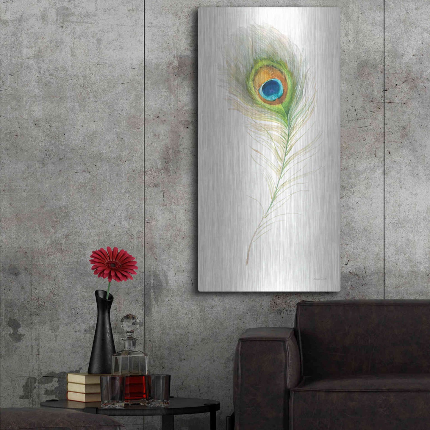 Luxe Metal Art 'Jaipur X' by Danhui Nai, Metal Wall Art,24x48