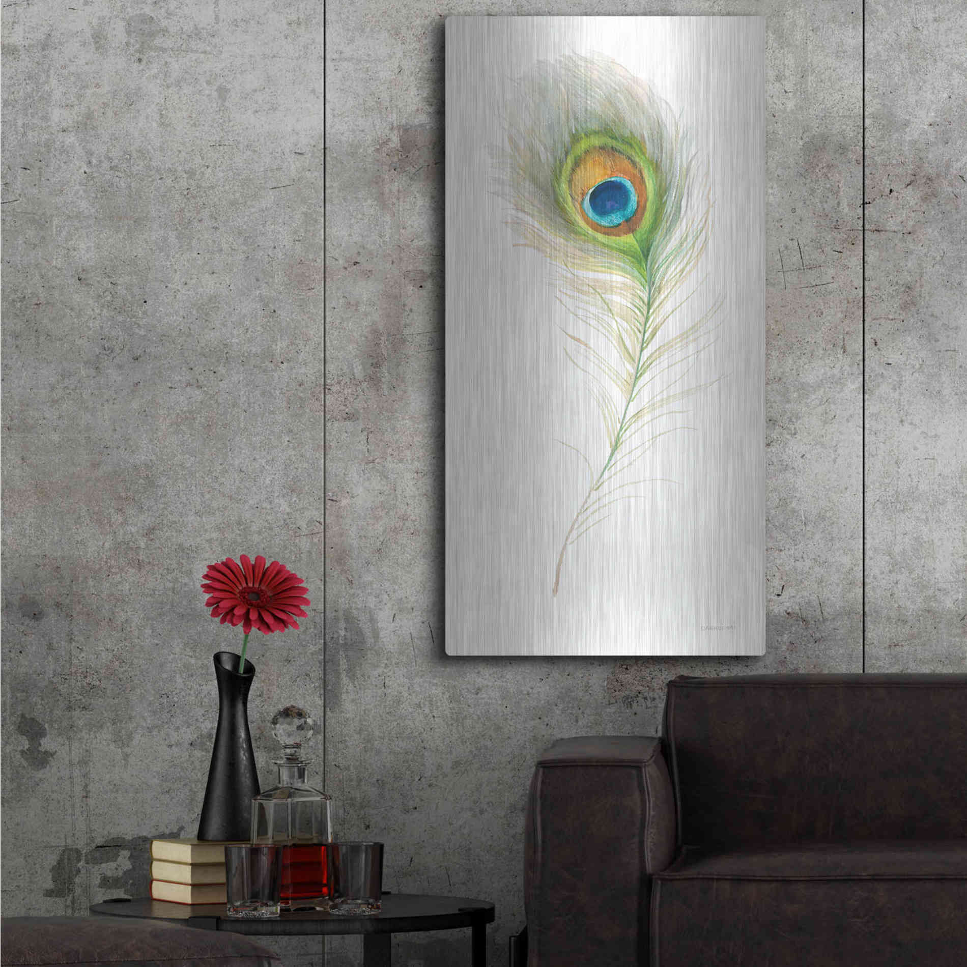 Luxe Metal Art 'Jaipur X' by Danhui Nai, Metal Wall Art,24x48