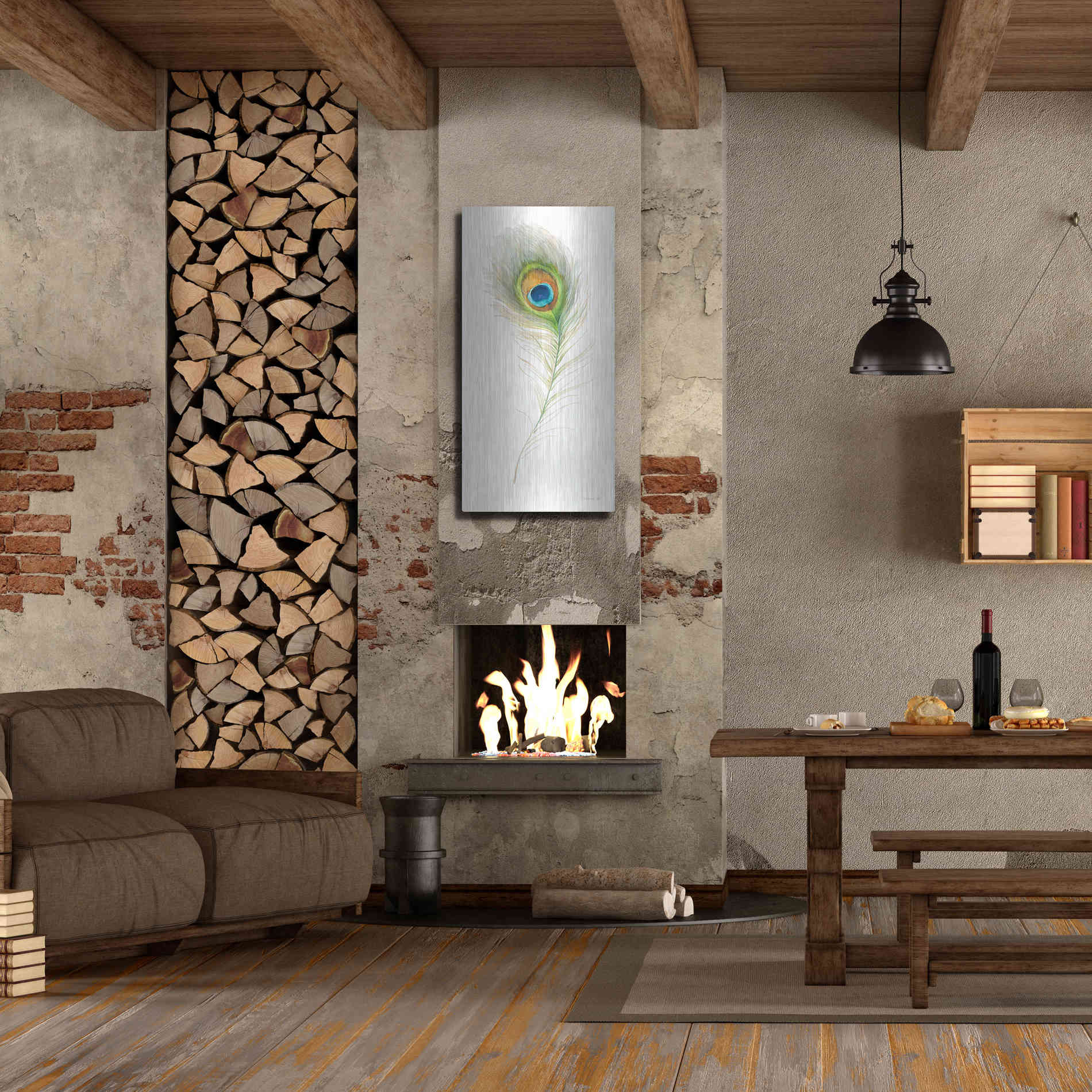 Luxe Metal Art 'Jaipur X' by Danhui Nai, Metal Wall Art,24x48