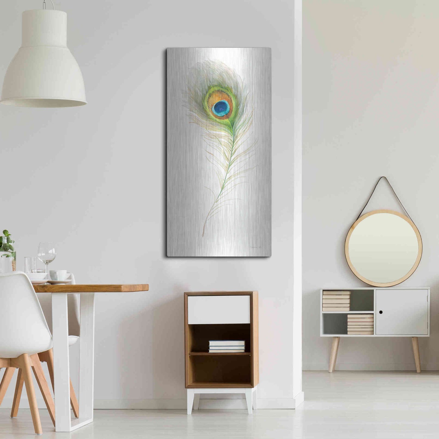 Luxe Metal Art 'Jaipur X' by Danhui Nai, Metal Wall Art,24x48