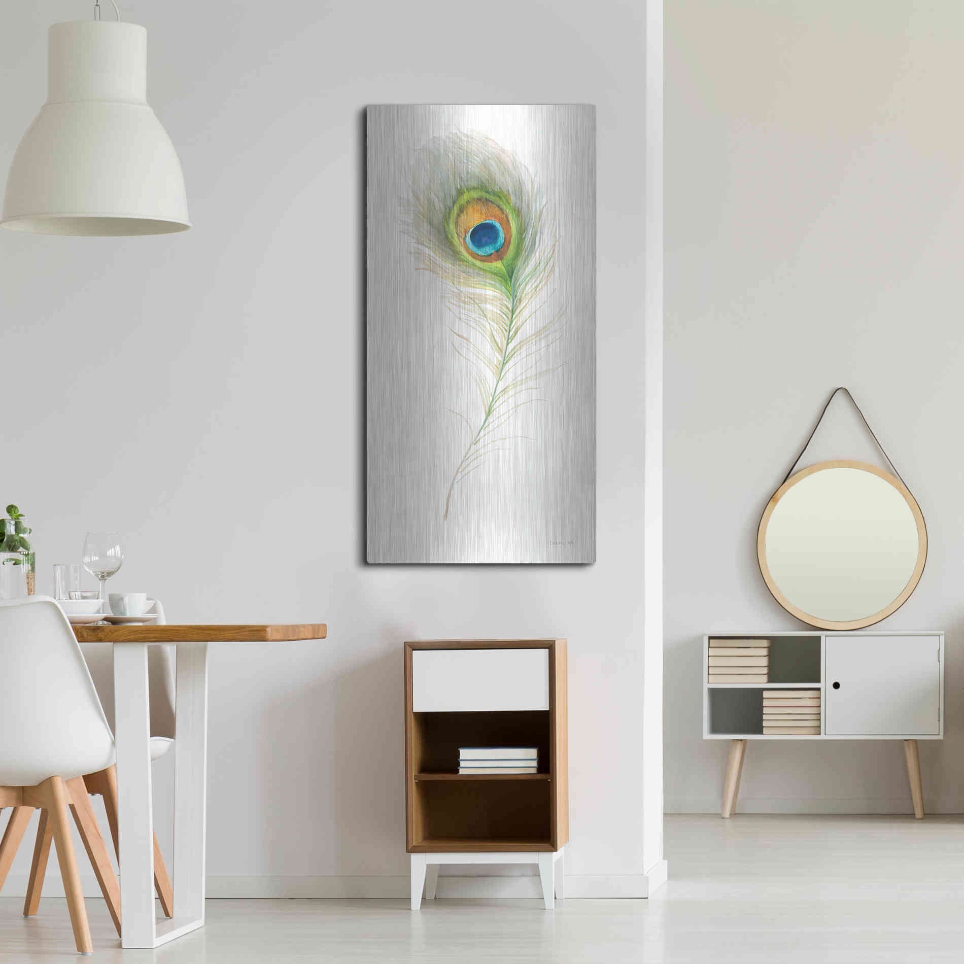 Luxe Metal Art 'Jaipur X' by Danhui Nai, Metal Wall Art,24x48