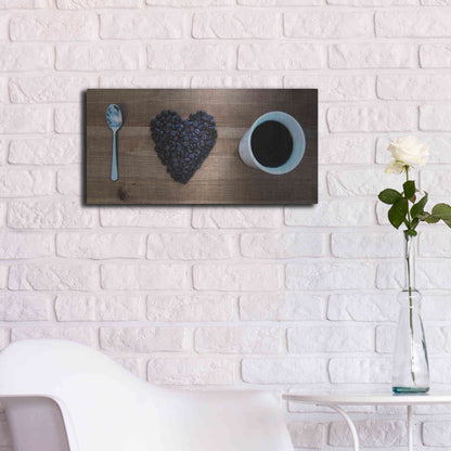 Luxe Metal Art 'I Love Coffee' by Nicklas Gustafsson, Metal Wall Art,24x12