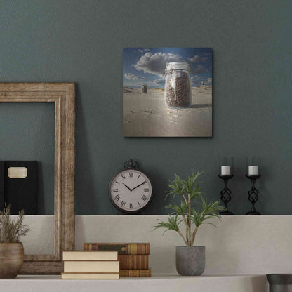 Luxe Metal Art 'Coffee' by Dariusz Klimczak, Metal Wall Art,12x12