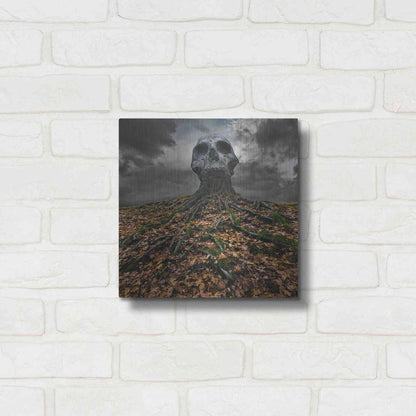 Luxe Metal Art 'Czacha' by Dariusz Klimczak, Metal Wall Art,12x12