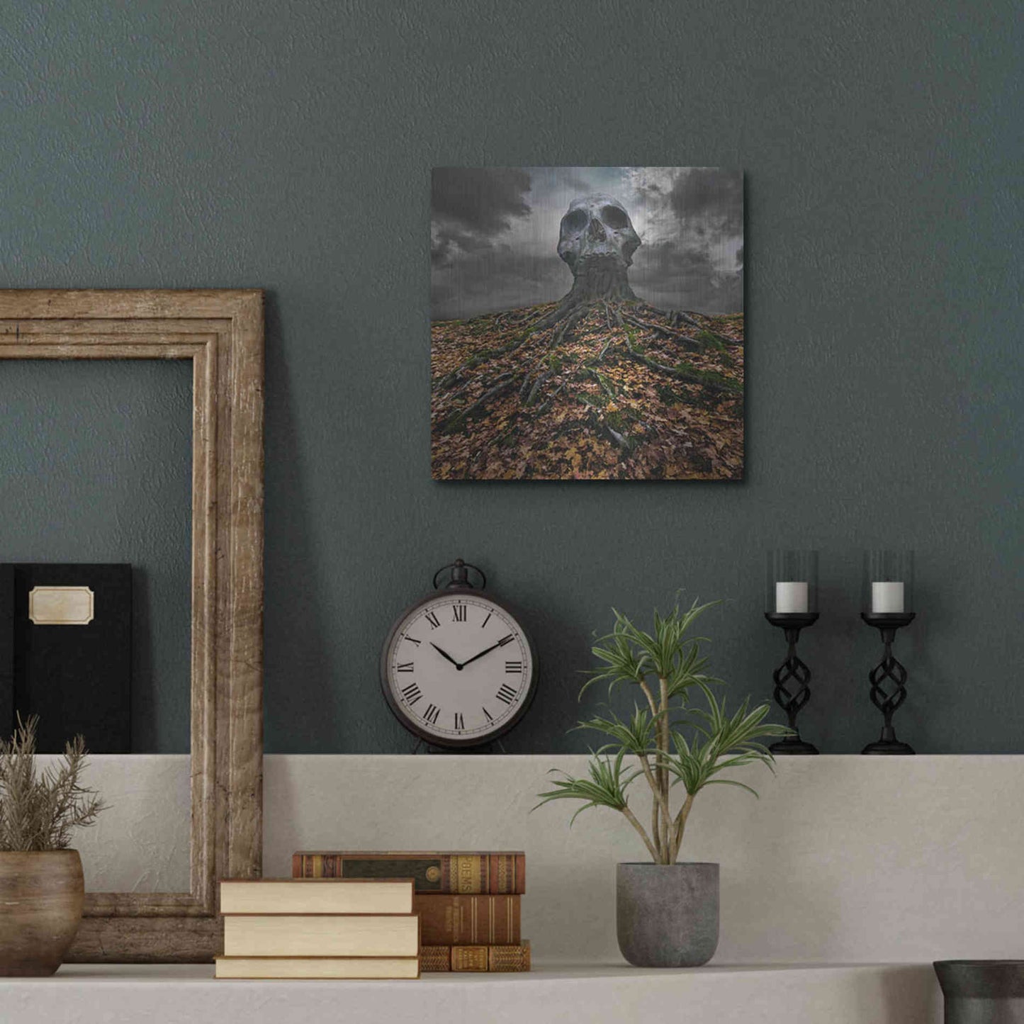 Luxe Metal Art 'Czacha' by Dariusz Klimczak, Metal Wall Art,12x12