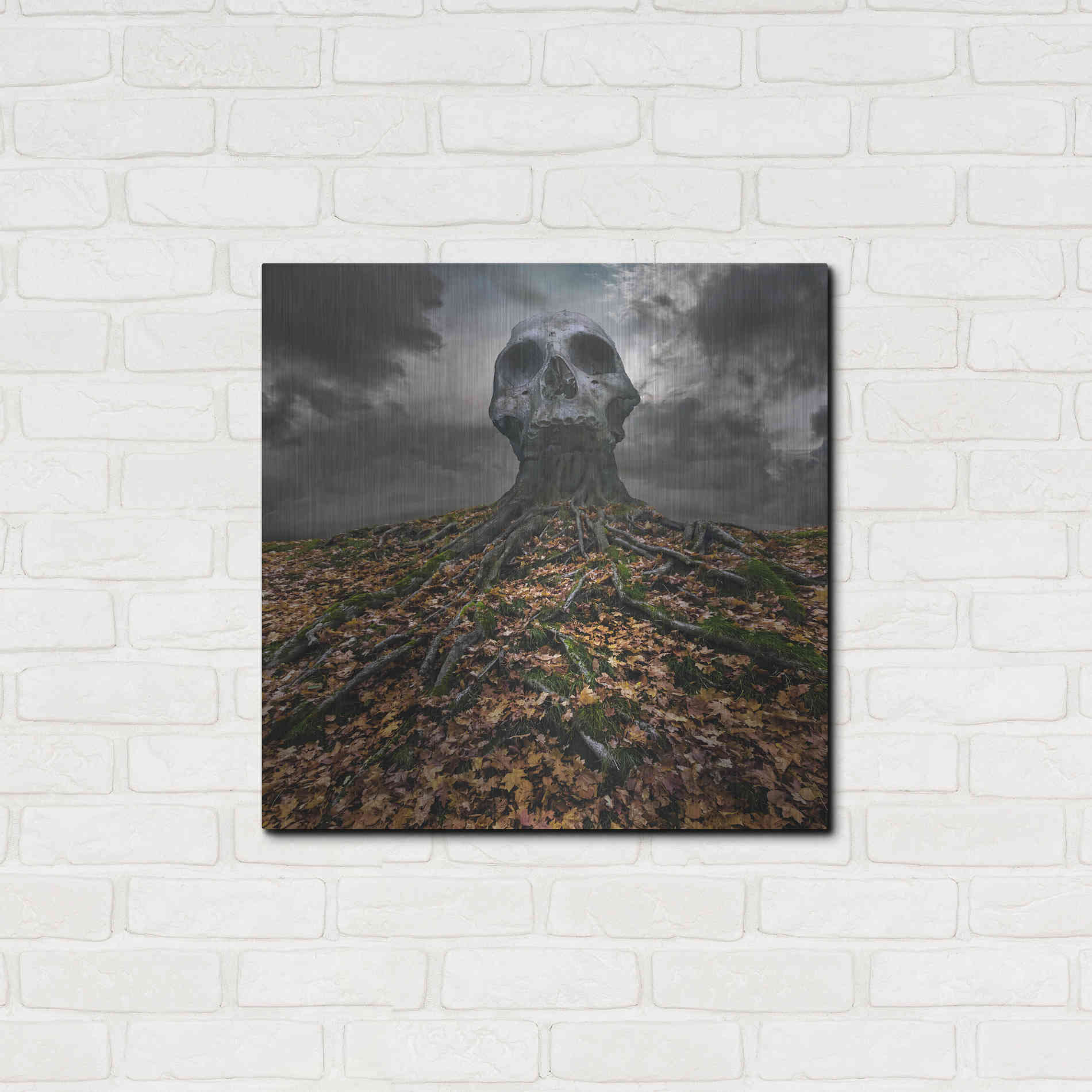 Luxe Metal Art 'Czacha' by Dariusz Klimczak, Metal Wall Art,24x24