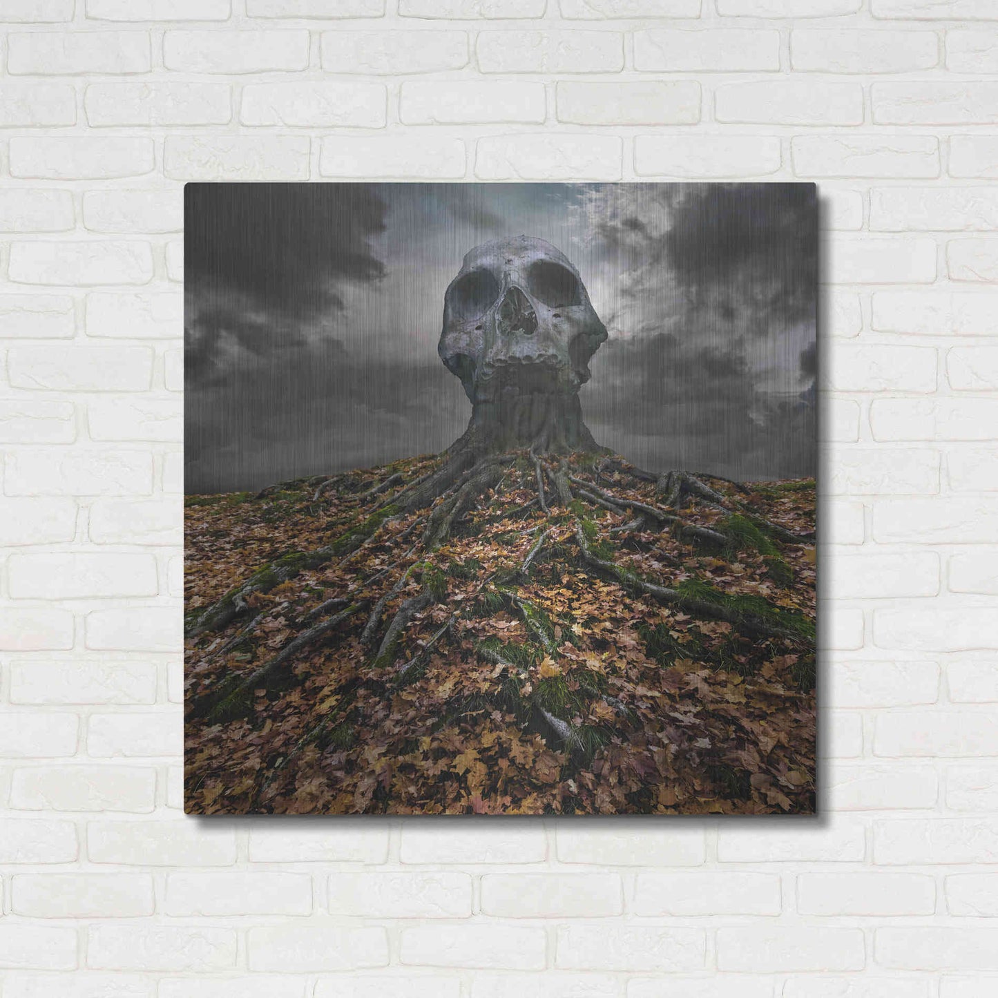 Luxe Metal Art 'Czacha' by Dariusz Klimczak, Metal Wall Art,36x36