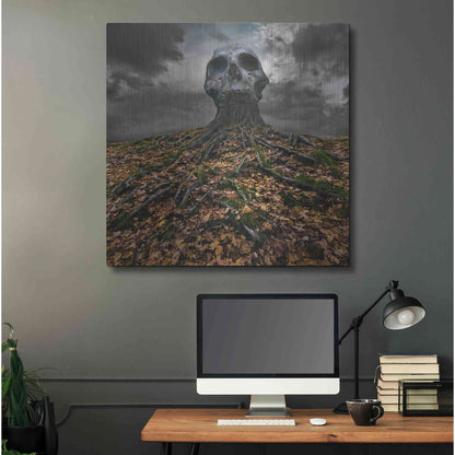 Luxe Metal Art 'Czacha' by Dariusz Klimczak, Metal Wall Art,36x36