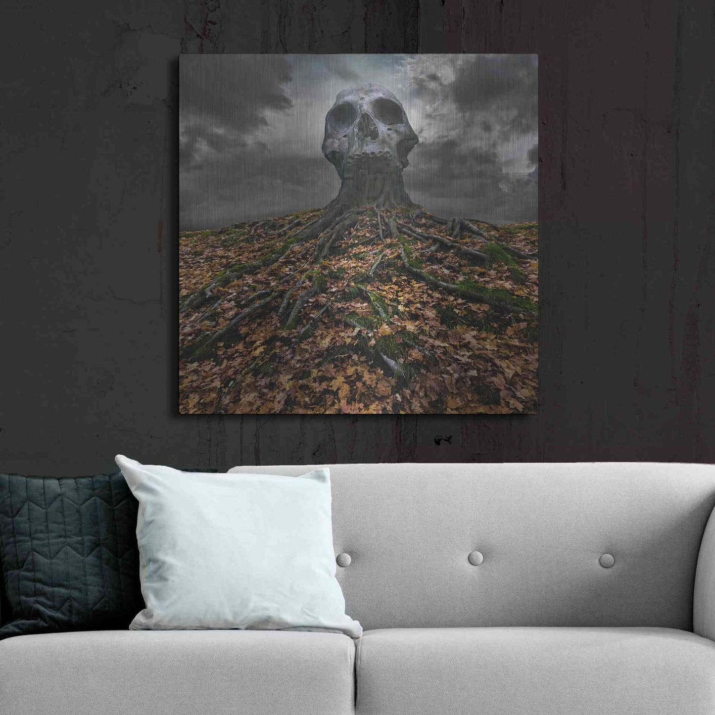 Luxe Metal Art 'Czacha' by Dariusz Klimczak, Metal Wall Art,36x36