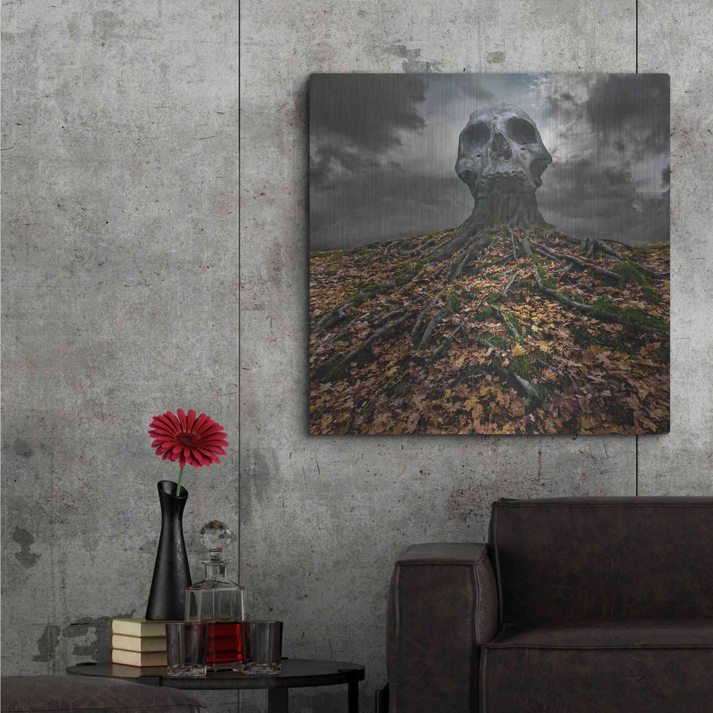 Luxe Metal Art 'Czacha' by Dariusz Klimczak, Metal Wall Art,36x36