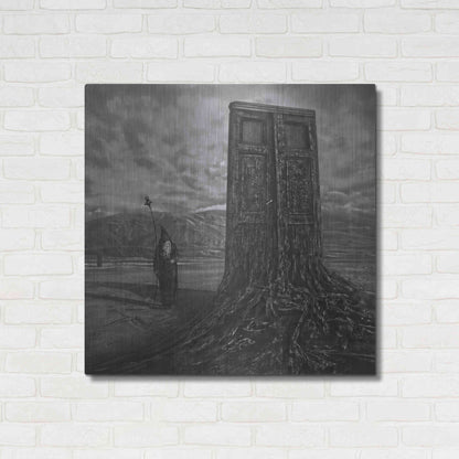 Luxe Metal Art 'Doorway' by Dariusz Klimczak, Metal Wall Art,36x36