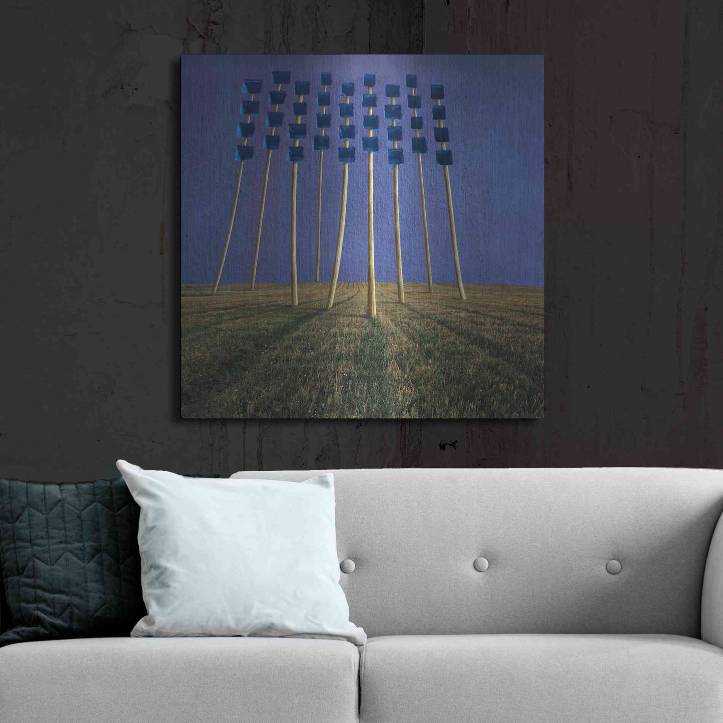 Luxe Metal Art 'Flowers' by Dariusz Klimczak, Metal Wall Art,36x36