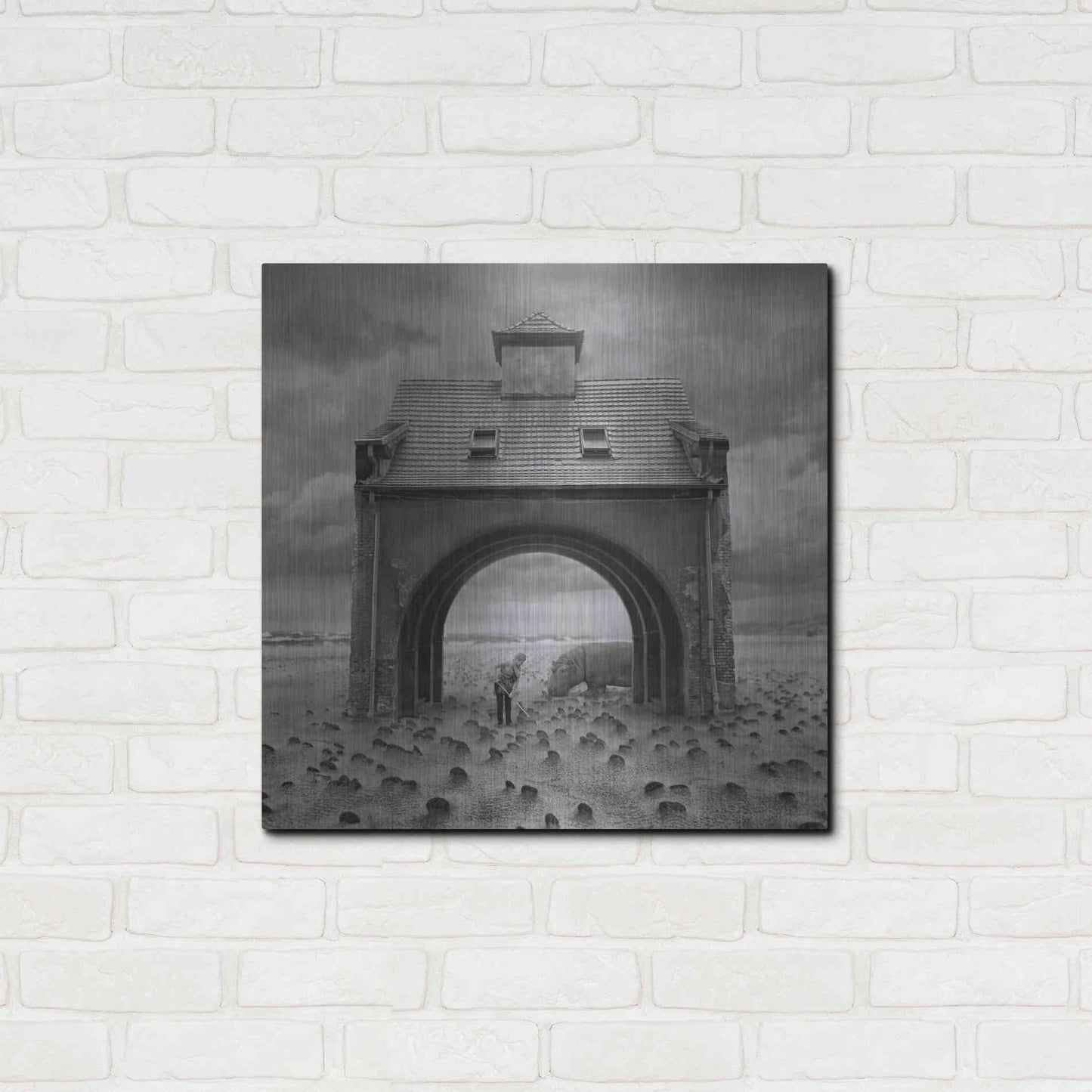 Luxe Metal Art 'Gate' by Dariusz Klimczak, Metal Wall Art,24x24