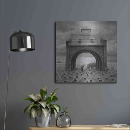 Luxe Metal Art 'Gate' by Dariusz Klimczak, Metal Wall Art,24x24