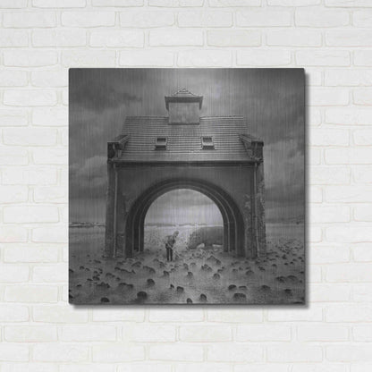 Luxe Metal Art 'Gate' by Dariusz Klimczak, Metal Wall Art,36x36